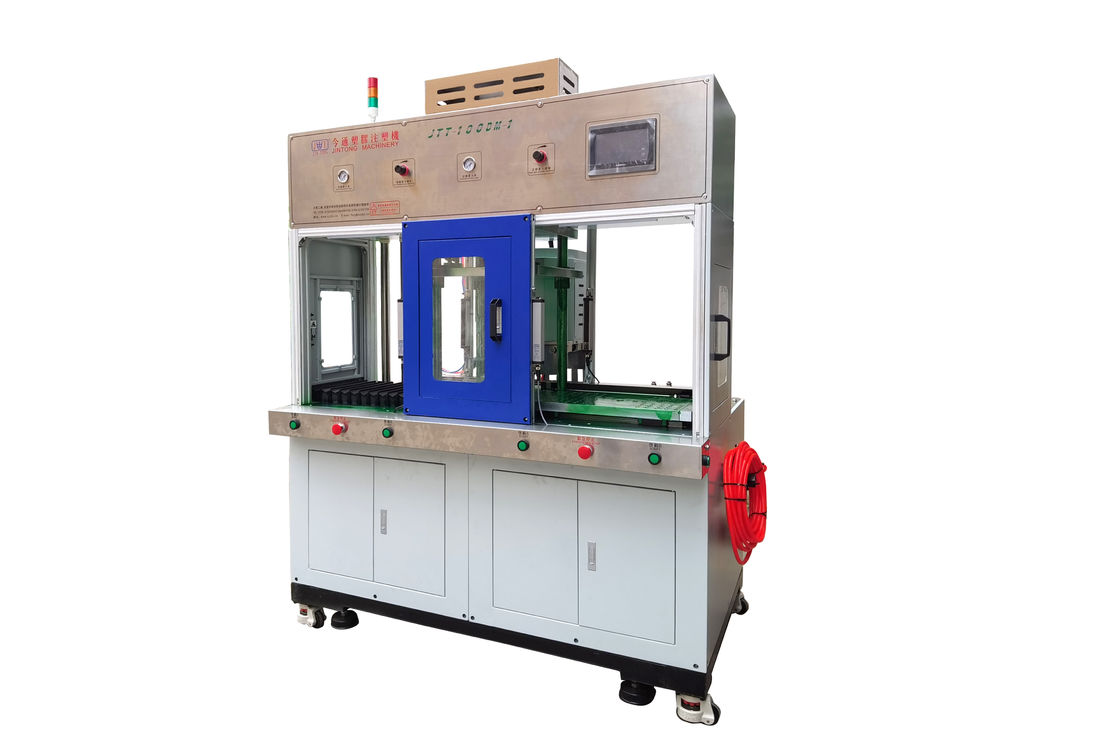 핫메일트 저압 주사 폼핑 기계 3.7KW 더블 슬라이드 테이블 JTT-100-DM